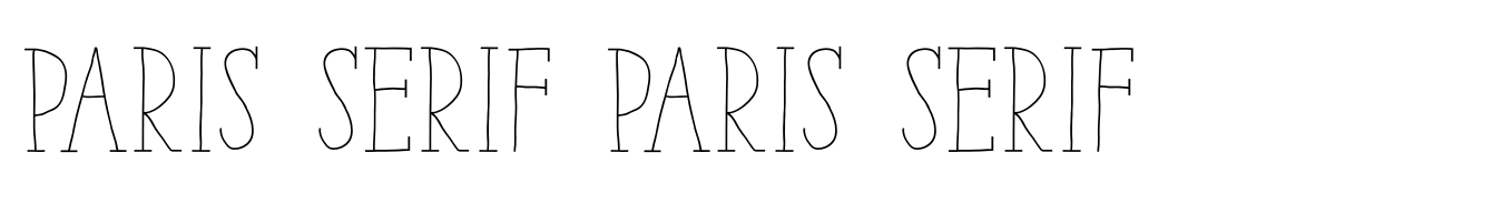 Paris Serif Paris Serif